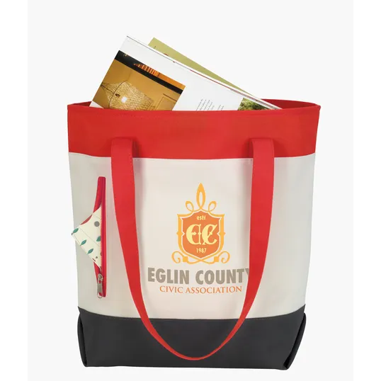 Good Value™ Color Zip Tote, 600D Polyester — view 16