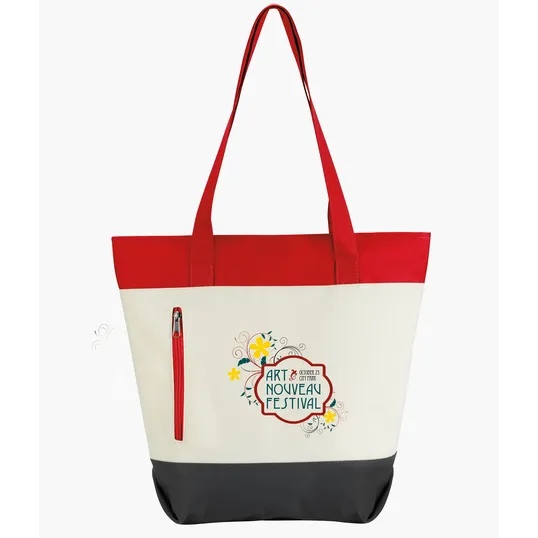 Good Value™ Color Zip Tote, 600D Polyester — view 15