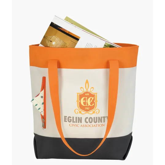 Good Value™ Color Zip Tote, 600D Polyester — view 11