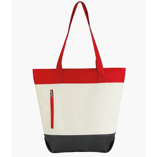 Good Value™ Color Zip Tote, 600D Polyester — view 3