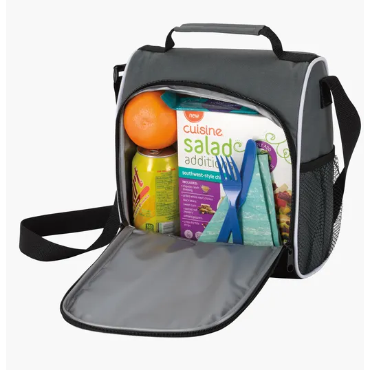 Koozie® Flip-Open Cooler with Shoulder Strap — view 4