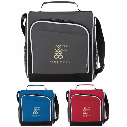 Koozie® Flip-Open Cooler with Shoulder Strap — view 5