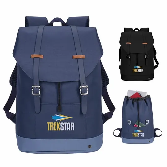 KAPSTON® Jaxon Backpack with Cinch Closure and Laptop Compartment — view 10