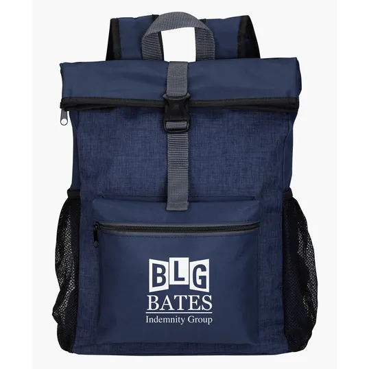 Tuck Backpack with Fold-Over Top and Laptop Sleeve — view 7