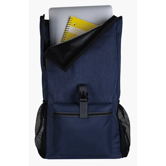 Tuck Backpack with Fold-Over Top and Laptop Sleeve — view 3