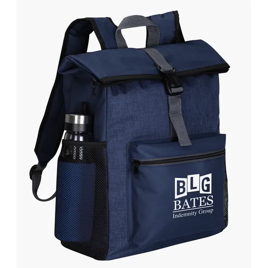 Tuck Backpack with Fold-Over Top and Laptop Sleeve — view 6