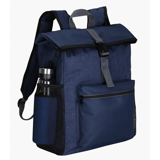 Tuck Backpack with Fold-Over Top and Laptop Sleeve — view 4