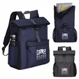 Tuck Backpack with Fold-Over Top and Laptop Sleeve — view 9