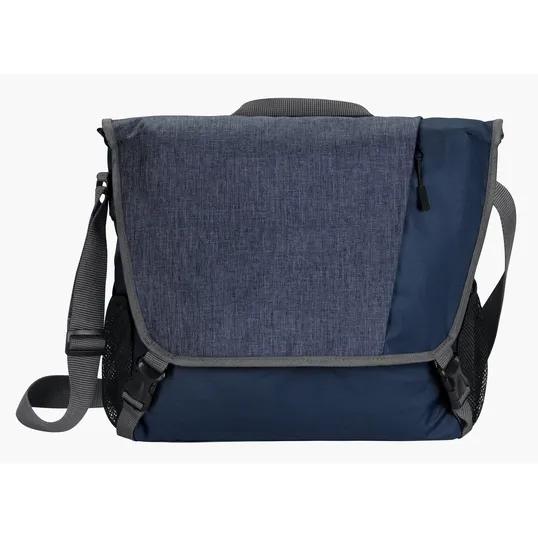 Tuck Messenger Bag with Fold-Over Buckle Top — view 3