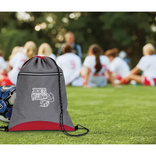 Good Value™ Two Tone Sport Drawstring Backpack, 210D Polyester — view 11