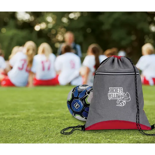 Good Value™ Two Tone Sport Drawstring Backpack, 210D Polyester — view 12