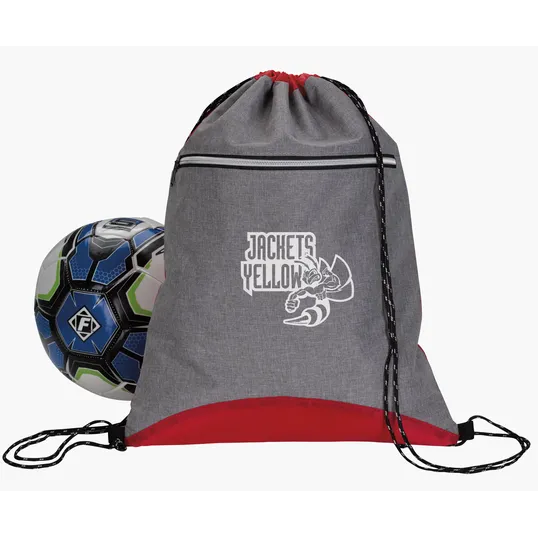 Good Value™ Two Tone Sport Drawstring Backpack, 210D Polyester — view 9