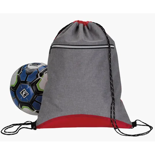 Good Value™ Two Tone Sport Drawstring Backpack, 210D Polyester — view 4