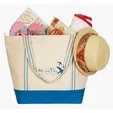 Good Value™ Cotton Travel Tote with Striped Handles — view 7