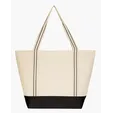Good Value™ Cotton Travel Tote with Striped Handles — view 3
