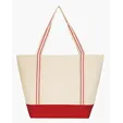 Good Value™ Cotton Travel Tote with Striped Handles — view 5