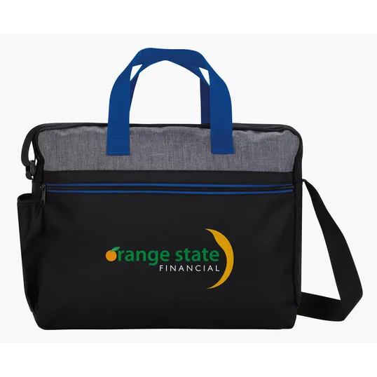 Stand-Alone Briefcase with Laptop Compartment, 600D Polyester — view 5