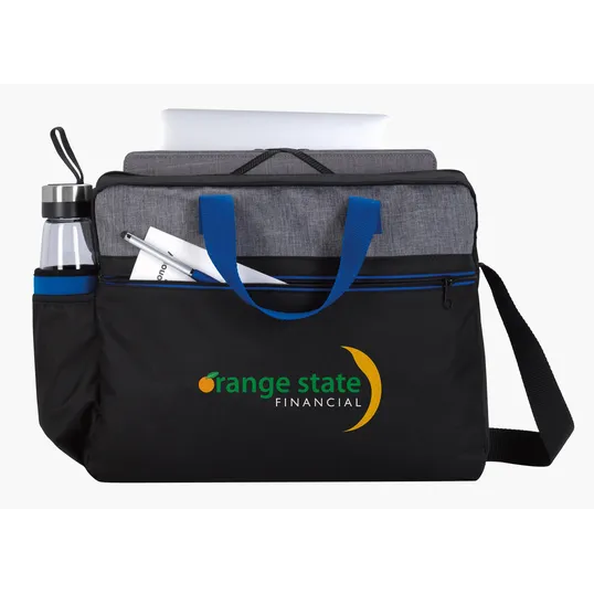 Stand-Alone Briefcase with Laptop Compartment, 600D Polyester — view 4