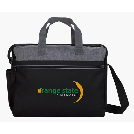 Stand-Alone Briefcase with Laptop Compartment, 600D Polyester — view 6