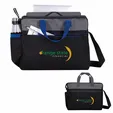 Stand-Alone Briefcase with Laptop Compartment, 600D Polyester — view 7