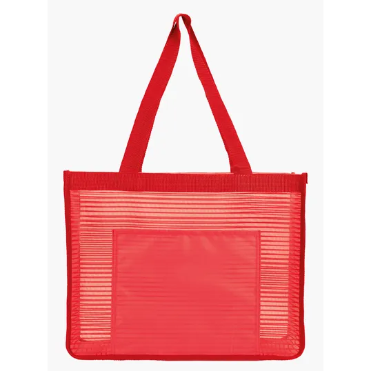 Good Value™ Landscape Mesh Tote with Front Slip Pocket — view 3