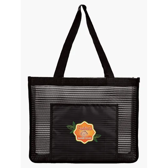 Good Value™ Landscape Mesh Tote with Front Slip Pocket — view 4