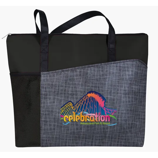 Good Value™ Select Pattern Non-Woven Tote with Zippered Main Compartment — view 6