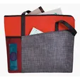 Good Value™ Select Pattern Non-Woven Tote with Zippered Main Compartment — view 3