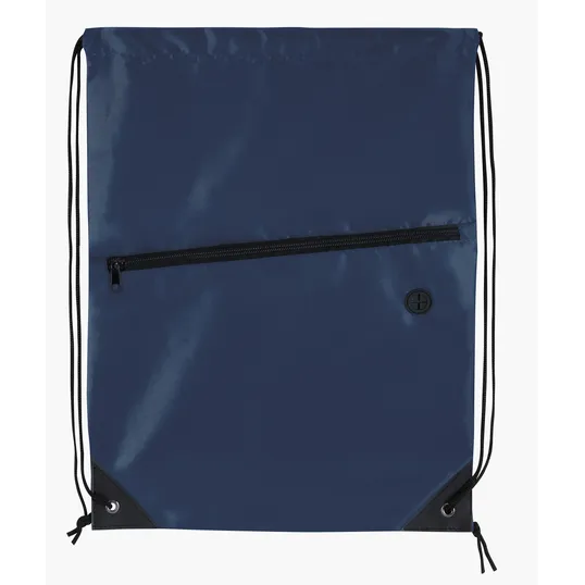 Good Value™ Front Zip Drawstring Backpack — view 4