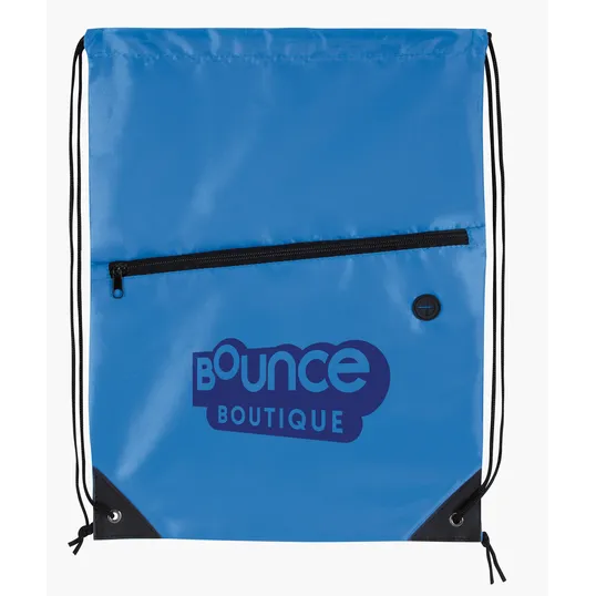 Good Value™ Front Zip Drawstring Backpack — view 15