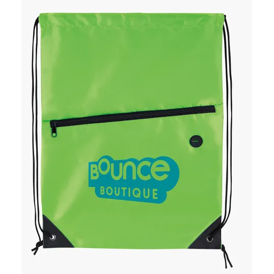 Good Value™ Front Zip Drawstring Backpack — view 12
