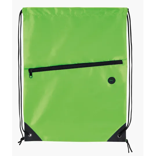 Good Value™ Front Zip Drawstring Backpack — view 3