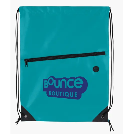Good Value™ Front Zip Drawstring Backpack — view 17