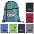 Good Value™ Front Zip Drawstring Backpack — view 18