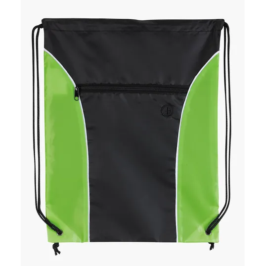 Good Value™ Midpoint Drawstring Backpack with Front Zip Pocket — view 4