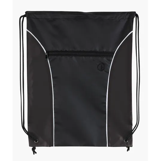 Good Value™ Midpoint Drawstring Backpack with Front Zip Pocket — view 2