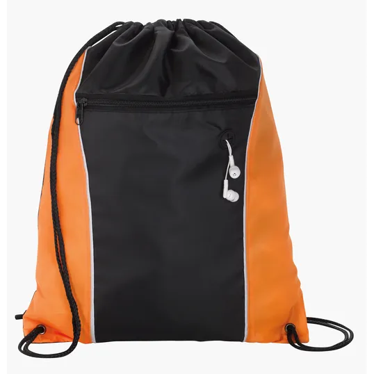 Good Value™ Midpoint Drawstring Backpack with Front Zip Pocket — view 5