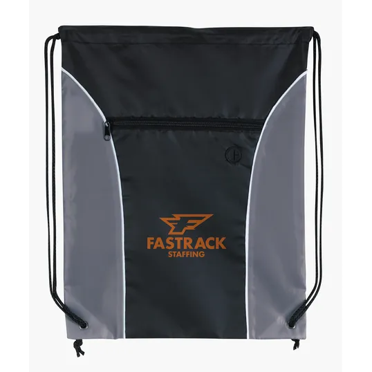 Good Value™ Midpoint Drawstring Backpack with Front Zip Pocket — view 10