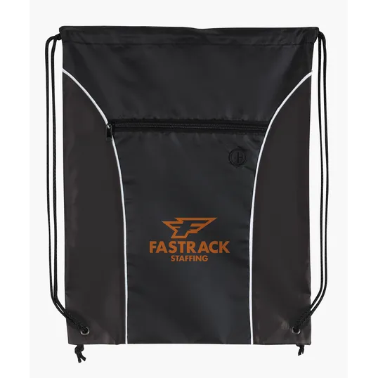 Good Value™ Midpoint Drawstring Backpack with Front Zip Pocket — view 9