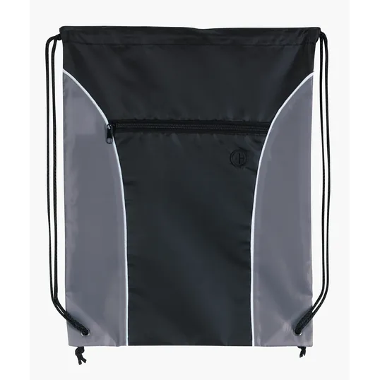 Good Value™ Midpoint Drawstring Backpack with Front Zip Pocket — view 3