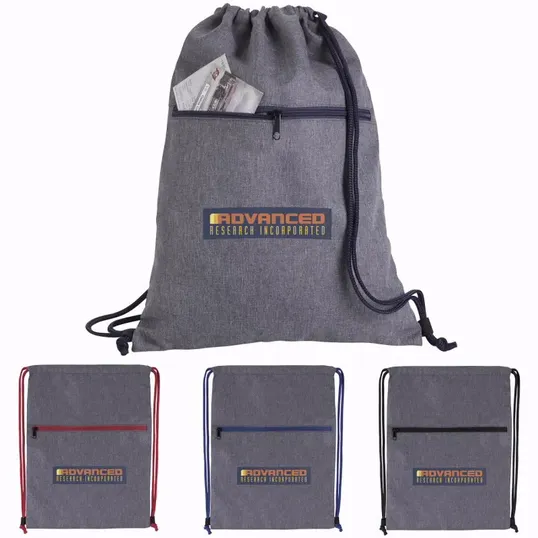 Good Value™ Dovetail Two-Tone Drawstring Backpack — view 12