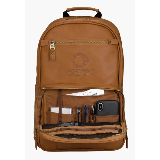 KAPSTON® Natisino PU Backpack with Padded Laptop Sleeve — view 3