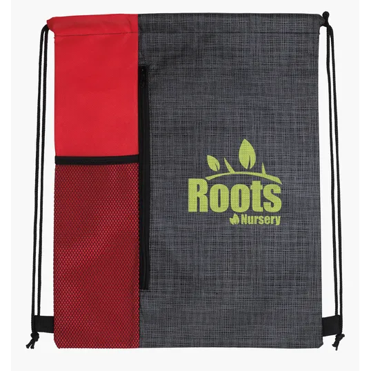 Good Value™ Non-Woven Vertical Drawstring Bag with Bottle Pocket — view 11