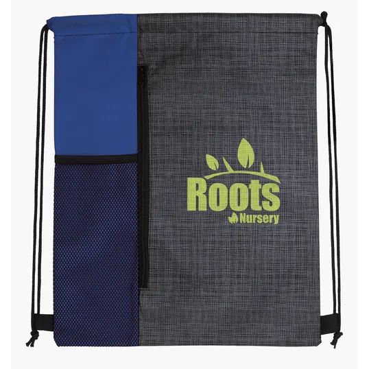 Good Value™ Non-Woven Vertical Drawstring Bag with Bottle Pocket — view 12