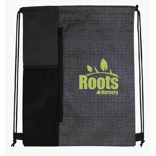Good Value™ Non-Woven Vertical Drawstring Bag with Bottle Pocket — view 8