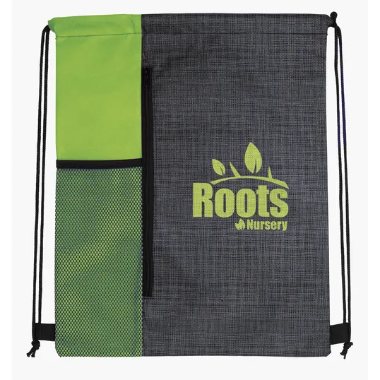 Good Value™ Non-Woven Vertical Drawstring Bag with Bottle Pocket — view 10