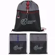 Stand Alone Drawstring Backpack with Front Zip Pocket — view 16
