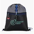 Stand Alone Drawstring Backpack with Front Zip Pocket — view 15