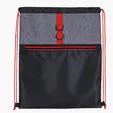 Stand Alone Drawstring Backpack with Front Zip Pocket — view 6
