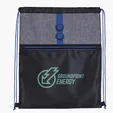 Stand Alone Drawstring Backpack with Front Zip Pocket — view 11